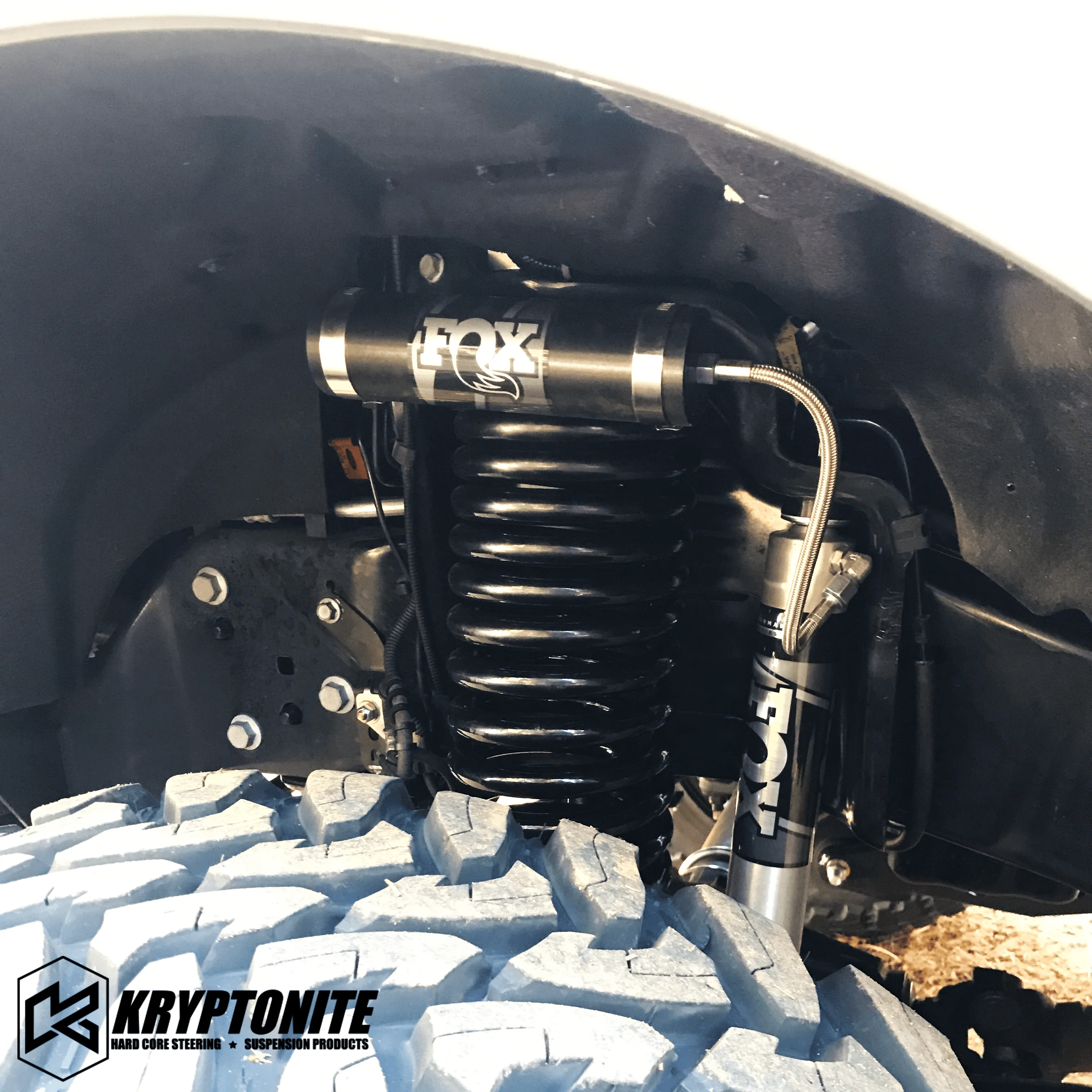 KRYPTONITE STAGE 1 FRONT RESERVOIR MOUNT KIT FOR 2005-2024 FORD SUPER DUTY F-250/F-350 - Image 3